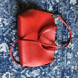 Cognac Brown Leather Purse